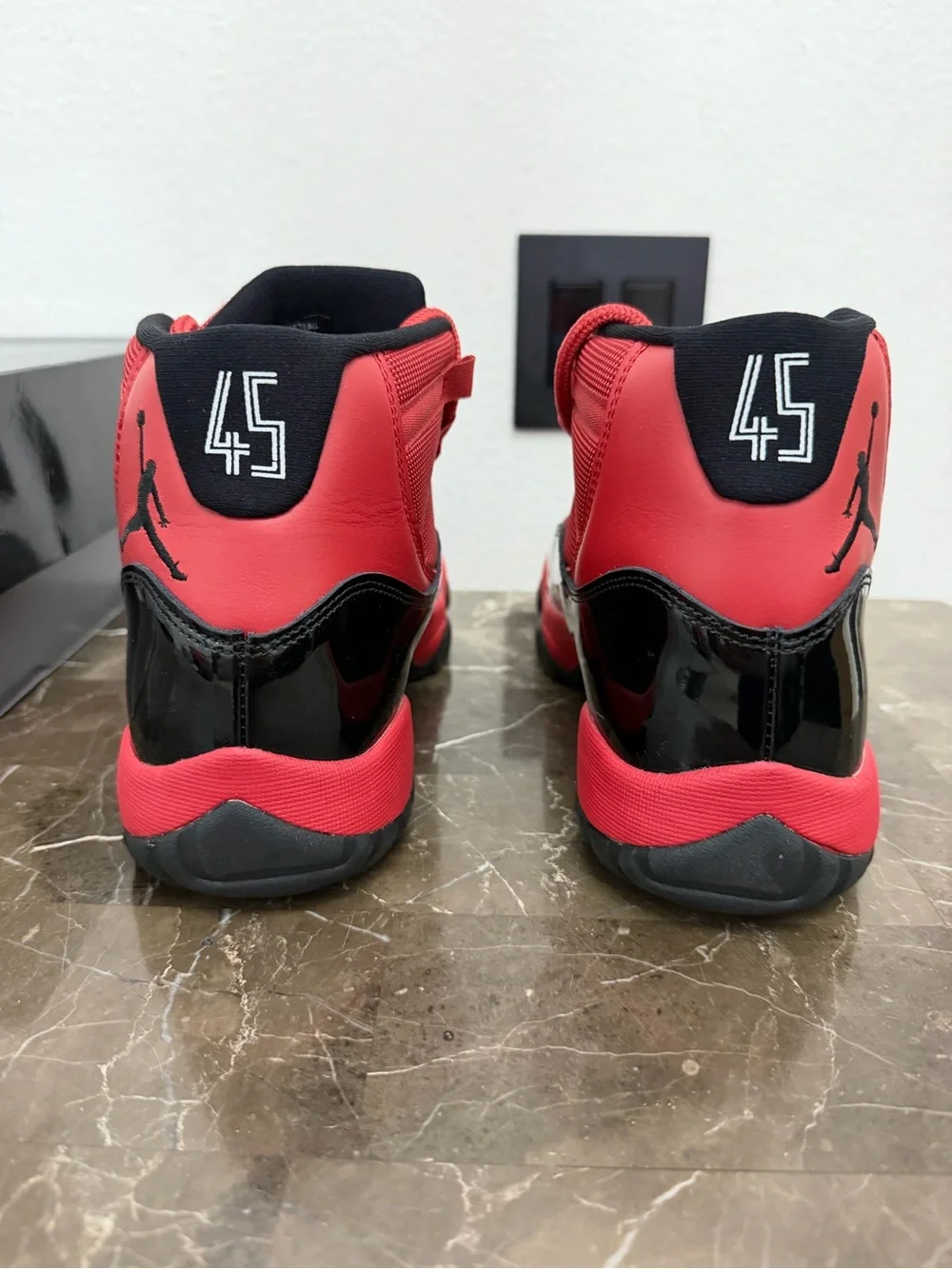 New! Unworn! Air Jordan 11 retro red and black men’s size 8